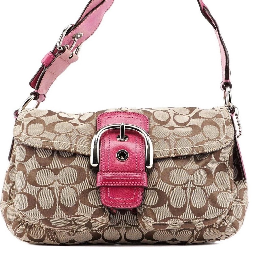 Authentic Coach Beige and pink